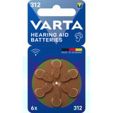 VARTA Batteria per apparecchi acustici Zinc Air 312, PR41 