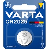 VARTA LITHIUM Coin CR2025 (Batteria a bottone, 3V) Blister da 1 3V) Blister da 1, Batteria monouso, CR2025, Litio, 3 V, 1 pz, Metallico