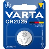Varta LITHIUM Coin CR2025 (Batteria a bottone, 3V) Blister da 1 3V) Blister da 1, Batteria monouso, CR2025, Litio, 3 V, 1 pz, Metallico