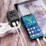 Verbatim 49544 adattatore per presa di corrente Universale Nero, Viaggio di spina Nero, Universale, Universale, Tipo A, Tipo B, Tipo C (Europlug), Tipo E (FR), Tipo F, Tipo G (UK), Tipo I (AU), Tipo J (CH),..., Tipo A, Tipo B, Tipo C, Tipo D (UK), Tipo E (FR), Tipo F, Tipo G (UK), Tipo H (IL), Tipo I (AU),..., 100 - 250 V, 50 - 60 Hz