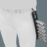 Wera 05004565001 bussola e set di bussole, chiave combinata   Nero, Set di bussole, 1/2", Metrico, 6 testina/e, 10,13,15,16,17,19 mm, 290 mm