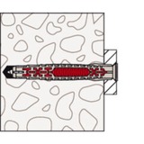 fischer Tassello a gambo lungo DuoXpand 10x160 T grigio chiaro/Rosso