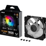 ASUS TUF Gaming TR120 ARGB Reverse Fan - Single Pack Case per computer Ventilatore 12 cm Nero, Ventola Nero/trasparente, Ventilatore, 12 cm, Nero