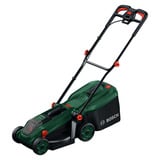 Bosch Tosaerba a batteria Rotak18V-34, 18 Volt + set di avviamento + tappo per pacciamatura, Rasaerba verde/Nero