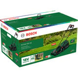 Bosch Tosaerba a batteria Rotak18V-34, 18 Volt + set di avviamento + tappo per pacciamatura, Rasaerba verde/Nero