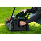 Bosch Tosaerba a batteria Rotak18V-34, 18 Volt + set di avviamento + tappo per pacciamatura, Rasaerba verde/Nero