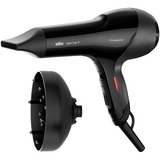 Braun HD785 asciuga capelli 2000 W Nero, Asciugacapelli Nero, 70 °C, Nero, Monocromatico, Gancio per appendere, Pulsanti, Tiro a effetto, 2000 W