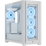 Corsair 5000X RGB QL Edition Midi Tower Bianco bianco, Midi Tower, PC, Bianco, ATX, Giocare, Multi