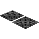 DeLOCK 18309 cuscinetto di protezione del pavimento per mobili 50 pz Rotondo Nero, Nero, Elastomero Termoplastico (TPE), Rotondo, 1 cm, 3 mm, 50 pz