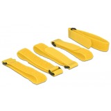 DeLOCK 18708 Velcro Giallo 5 pz, Fascette ferma-cavo giallo, Giallo, 20 mm, 300 mm, 5 pz