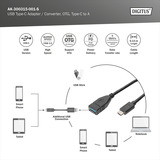 Digitus Adattatore USB Type-C Nero