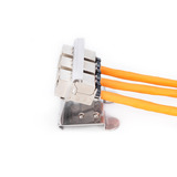 Digitus Adattatore per guida DIN per 3 moduli Keystone accaio