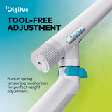 Digitus DA-90470, Base per monitor bianco