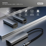 Digitus DS-55343, Estensione HDMI Nero