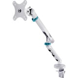 Digitus Supporto per monitor design singolo, 35", 10 kg, Base per monitor bianco