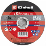 EINHELL Disco da taglio sottile, Ø 125 x 1,0mm, 10 pezzi, Lama 
