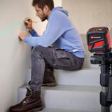 EINHELL Laser a linee incrociate TC-LL 2 G, Attraversare la linea laser Nero/Rosso