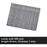 EINHELL Professional Akku-Nagler FIXETTO 18/50 N - Solo, 18Volt, Chiodatrice rosso/Nero