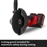 EINHELL Smerigliatrice angolare professionale a batteria AXXIO 36/230 Q, 36Volt (2x18V) rosso/Nero