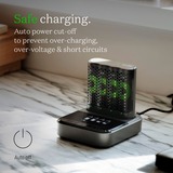 GP Batteries Caricabatterie USB RECYKO PRO P461, 4 slot di ricarica, incl. docking station D461 grigio