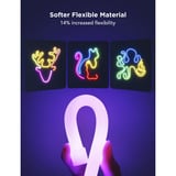 Govee Tubo luminoso al neon 2 - 5 metri, Striscia LED bianco