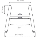 HAGOR BrackIT Stand Single, Sistema di stand Nero