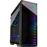 Inter-Tech X-908 Infini2 Tower Nero Nero, Tower, PC, Nero, ATX, ITX, micro ATX, Mini-ITX, Blu, Verde, Rosso, Ventole