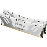 Kingston FURY FURY 32GB 7600MT/s DDR5 CL38 DIMM (Kit da 2) Renegade White XMP, Memoria bianco, 32 GB, 2 x 16 GB, DDR5, 288-pin DIMM