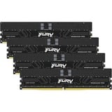 Kingston FURY FURY 64GB 5600MT/s DDR5 ECC Reg CL36 DIMM (Kit da 4) Renegade Pro XMP, Memoria Nero, 64 GB, 4 x 16 GB, DDR5, 288-pin DIMM, Nero
