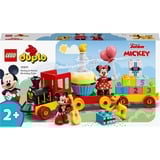 LEGO DUPLO Disney | 10941 Il Treno del Compleanno di Topolino e Minnie, Gioco per Bambine e Bambini 2+ con Mattoncini Numerati, Giochi di costruzione Gioco per Bambine e Bambini 2+ con Mattoncini Numerati, Set da costruzione, 2 anno/i, Plastica, 22 pz, 430 g