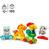 LEGO DUPLO Il treno degli animali, Giochi di costruzione Set da costruzione, 1,5 anno/i, Plastica, 19 pz, 469 g