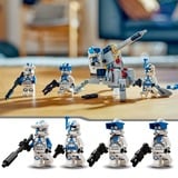 LEGO Star Wars 75345 Battle Pack Clone Troopers Legione 501, Modellino da Costruire con Cannone Giocattolo AV-7 e 4 Personaggi, Giochi di costruzione Modellino da Costruire con Cannone Giocattolo AV-7 e 4 Personaggi, Set da costruzione, 6 anno/i, Plastica, 119 pz, 129 g
