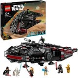 LEGO Star Wars 75389 Dark Falcon, Astronave Giocattolo da Costruire, Versione Oscura del Millennium Falcon, Idea Regalo 10+, Giochi di costruzione Astronave Giocattolo da Costruire, Versione Oscura del Millennium Falcon, Idea Regalo 10+, Set da costruzione, 10 anno/i, Plastica, 1579 pz, 2,77 kg