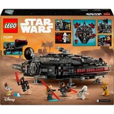 LEGO Star Wars 75389 Dark Falcon, Astronave Giocattolo da Costruire, Versione Oscura del Millennium Falcon, Idea Regalo 10+, Giochi di costruzione Astronave Giocattolo da Costruire, Versione Oscura del Millennium Falcon, Idea Regalo 10+, Set da costruzione, 10 anno/i, Plastica, 1579 pz, 2,77 kg