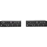 Lindy Extender Dual Head HDMI, Cat.6, USB e RS232, Switch KVM Nero