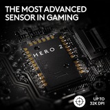 Logitech PRO X SUPERLIGHT 2, Mouse da gioco Nero