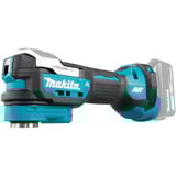 Makita Utensile multifunzione a batteria DTM52ZJX2, 18 Volt + 33 accessori, Strumento multi funzione blu/Nero