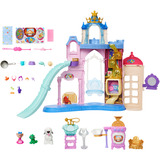 Mattel Disney Principessa set di gioco Palazzo degli animali domestici, Gioco da costruzione 