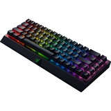 Razer BlackWidow V3 Mini HyperSpeed Giallo Switch, Tastiera da gioco Nero, 65%, USB + RF Wireless + Bluetooth, Interruttore a chiave meccanica, QWERTY, LED RGB, Nero