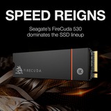 Seagate FireCuda 530 M.2 1000 GB PCI Express 4.0 3D TLC NVMe Nero, 1000 GB, M.2, 7300 MB/s