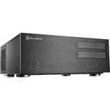 SilverStone Grandia GD08 HTPC Nero Nero, HTPC, PC, Nero, ATX, CEB, EATX, EEB, micro ATX, Alluminio, Acciaio, Casa/ufficio, Vendita al dettaglio