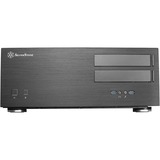 SilverStone Grandia GD08 HTPC Nero Nero, HTPC, PC, Nero, ATX, CEB, EATX, EEB, micro ATX, Alluminio, Acciaio, Casa/ufficio, Vendita al dettaglio