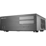 SilverStone Grandia GD08 HTPC Nero Nero, HTPC, PC, Nero, ATX, CEB, EATX, EEB, micro ATX, Alluminio, Acciaio, Casa/ufficio, Vendita al dettaglio