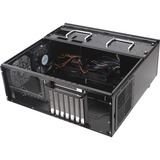 SilverStone Grandia GD08 HTPC Nero Nero, HTPC, PC, Nero, ATX, CEB, EATX, EEB, micro ATX, Alluminio, Acciaio, Casa/ufficio, Vendita al dettaglio