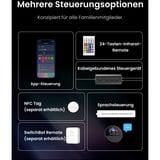 SwitchBot Lampada da terra smarte Stehlampe, Lampada a LED Nero