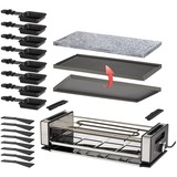 Unold 48760, Raclette Nero/in acciaio inox