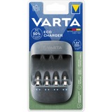 Varta 57680 AC Carica batterie Alcalino, Nichel-Metallo Idruro (NiMH), Stilo AA, Mini Stilo AAA, 4 pz, Batterie incluse