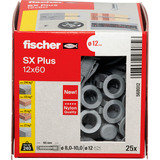 fischer Tassello ad espansione SX Plus 12x60 grigio chiaro