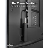 goobay 79145, Cavo Nero/Oro