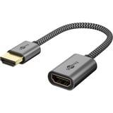 goobay Adattatore flessibile HDMI ad alta velocità Ultra, Cavo Nero/Oro